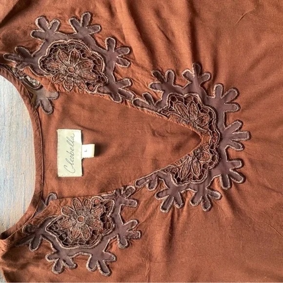 Cleobella Embroidered Blouse Large - Picture 5 of 12